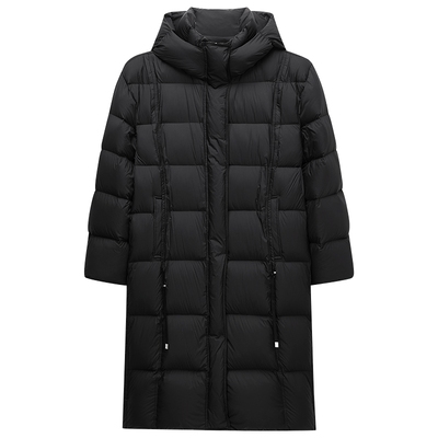 OCHIRLY欧时力连帽长款羽绒外套
