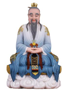 三清神像供奉汉白玉佛像摆件家用