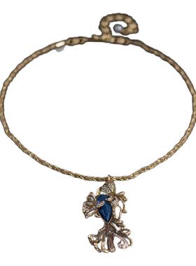 复古镀金鱼形吊坠项链