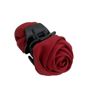 氛围还得酒红～哥特发抓头饰抓夹扎头发短发饰后脑勺发绳头绳发夹