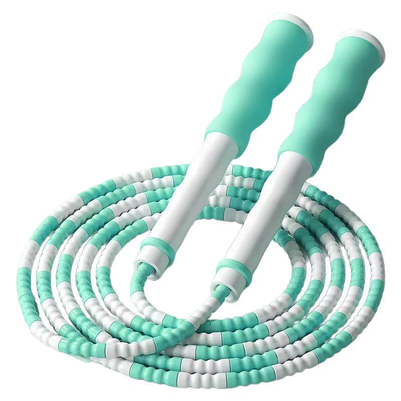 儿童竹节跳绳幼儿园学生用跳绳初学者可调节花式彩色跳绳健身用品