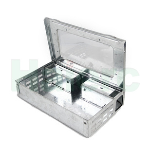 可视窗鼠饵盒全自动连续捕鼠笼机械式捕鼠器灭鼠毒饵站鼠饵站工厂