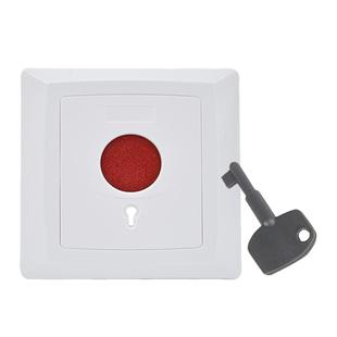 86型紧急按钮开关面板手动复位钥匙消防报警器手报按钮 应急呼叫