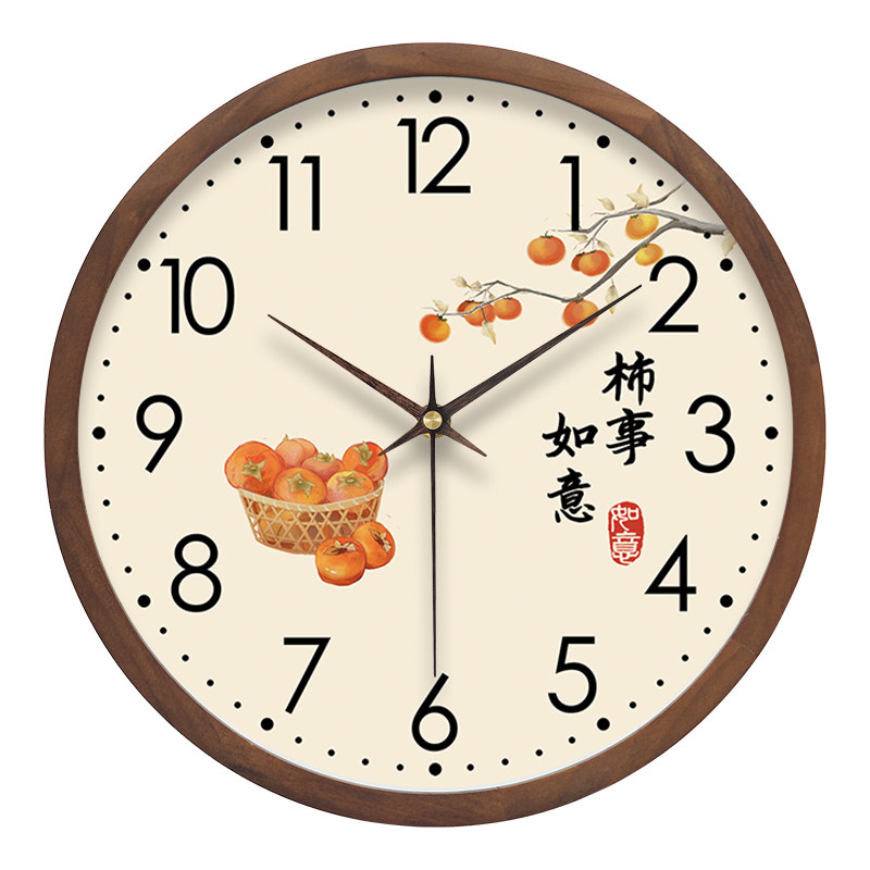 精梭新款轻奢静音复古装饰挂钟