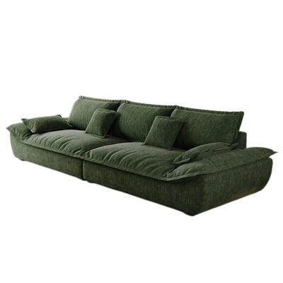 复古帆船小户型可拆洗布艺沙发