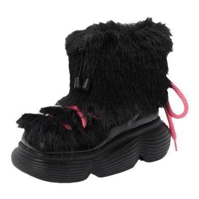 DaphneLab棒棒糖毛毛雪地靴