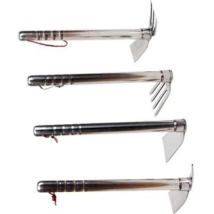 不锈钢农具小锄头家用种菜挖地农用工具大全除草翻地松土神器耙子