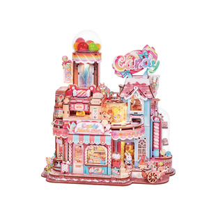 同趣糖果工坊diy小屋拼装微缩场景模型积木拼图玩具新年礼物工厂