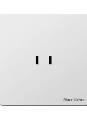 Marclichte二孔插座面板