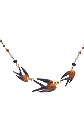 LES CHAMANES法国品牌Franck Herval 羽翼系列法式高级感项链女款