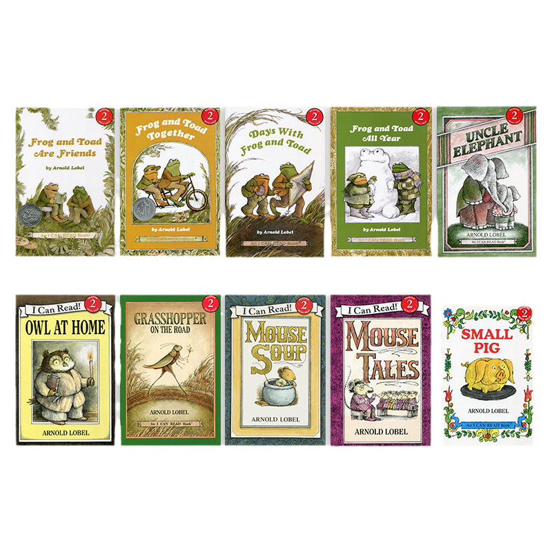 原版进口青蛙蟾蜍Frog and Toad are friends青蛙和蟾蜍是朋友系列英文版10册趣味读物原版故事书儿童分级阅读读物I Can Read系列