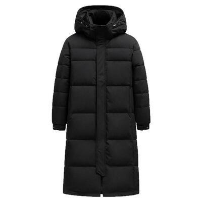连帽中长款羽绒服鸭鸭时尚