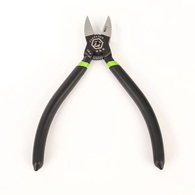 水口钳5寸6寸厚型电子特氟龙钳盆景铬工业工具水口钳钒级Cr-V钢