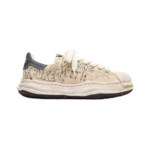 日本直邮MMY三原康裕BLAKEY男女纯色印花帆布低帮运动鞋A16FW730