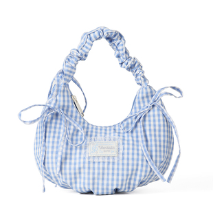 VANWALK happy band新款少女芭蕾风手提单肩包蕾丝蝴蝶结腋下包包