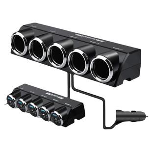 日本凯世美莱kashimura车载一分五点烟器汽车一拖五电源分插包邮