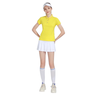 2026竞迈新款运动服POLO短袖女套装广播体操羽毛球服比赛服网球服