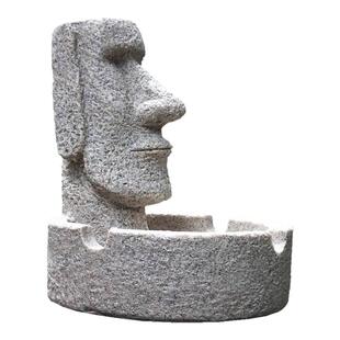复活节岛巨人像烟灰缸创意个性石像雕塑工艺品家用客厅桌面装饰品