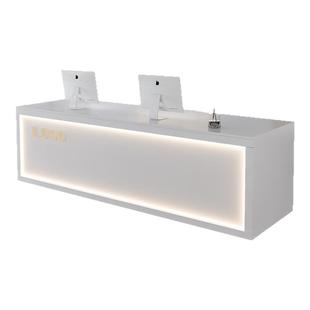 收银台吧台店铺小型服装店柜台简约现代商用女装接待台公司前台桌