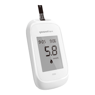 鱼跃血糖测试仪550型医用免调码家用100片试纸全自动测血糖的仪器