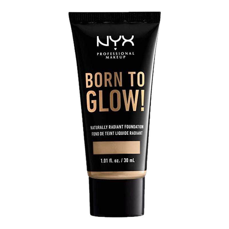NYX Born to glow奶油肌粉底液07黄黑皮调小麦色亚裔滋润干皮样试