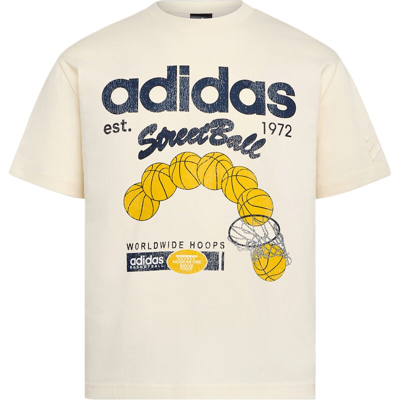 adidas阿迪达斯男女街头风篮球运动圆领短袖T恤上衣KX5728