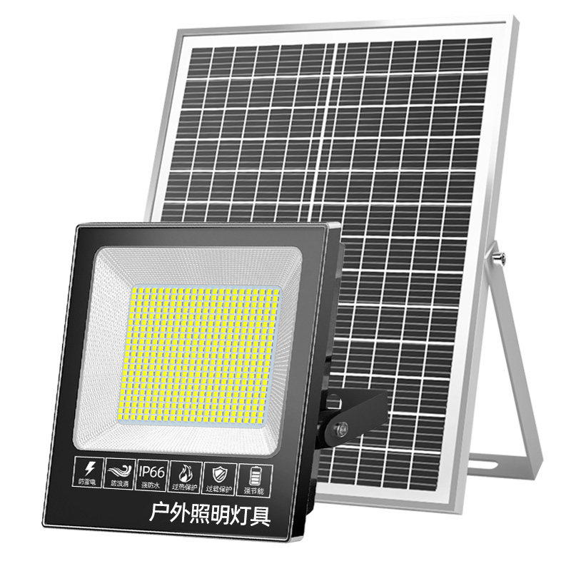 庭院灯超亮大功率太阳能灯一拖二家用室外农村室内照明路灯户外灯