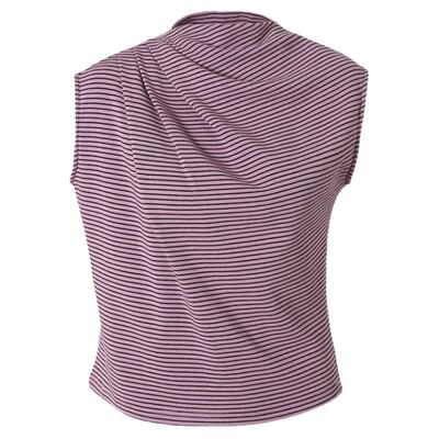 原创复古条纹宽松背心T恤