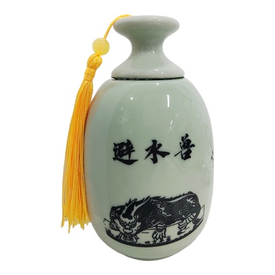 河图洛书避水兽瓶厕所卫生间摆件