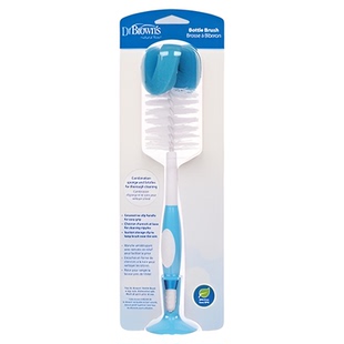 布朗博士海绵尼龙奶瓶奶嘴多用清洁刷奶瓶清洁神器700-蓝