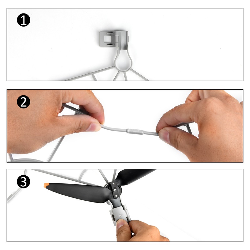 适用于DJIAIR3螺旋桨无人机配件防撞罩快圈保护拆桨护桨叶
