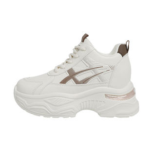 卡迪高女鞋增高7厘米老爹鞋女2026春季新款厚底防滑休闲运动鞋女