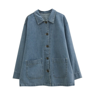 诺初◆孕妇韩版小个子衬衫复古春装新款衬衣宽松上衣西装牛仔外套