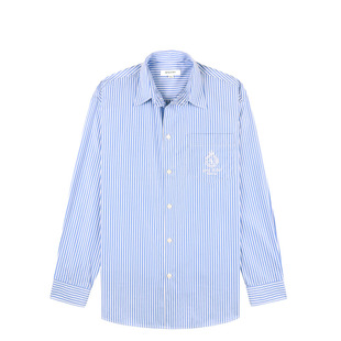 [甄选85折]Sporty&Rich British Sports系列女士通勤宽松条纹衬衫
