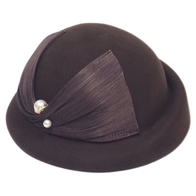 女士秋冬优雅气质名媛礼帽