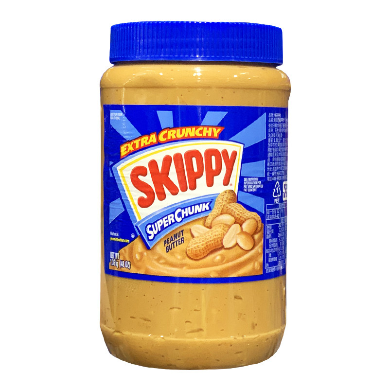 costco代购Skippy四季宝颗粒花生酱1360g面包伴侣抹酱拌面酱