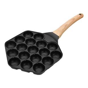 网红爆浆鸡蛋仔模具18孔小汉堡不粘锅章鱼丸子机家用摆摊专用工具
