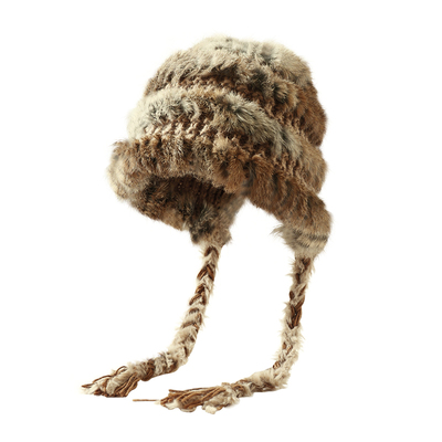 兔毛渔夫帽女冬季防寒护耳毛绒帽