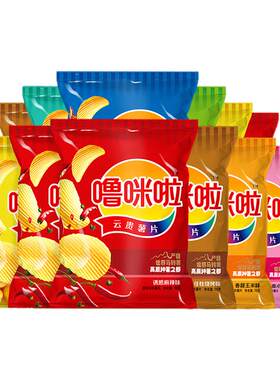 噜咪啦鲜切高原薯片香脆多种口味
