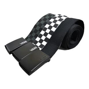 VANS范斯棋盘格腰带男女经典帆布皮带日系运动休闲黑白格战术裤带