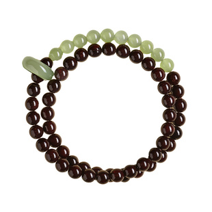 庆祥泰印度小叶紫檀手串官方旗舰店女士真品檀木质天然和田玉手链