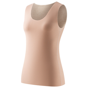 南极人加肥加大码保暖背心女士胖mm打底上衣女款内衣内穿内搭冬季