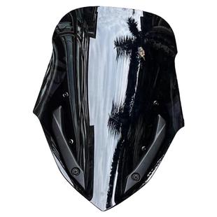 适用于豪爵UHR150新款升级前挡风玻璃竞技风挡加高板改装配件无损