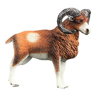 童德摩弗伦羊模型仿真野生动物玩具欧洲盘羊儿童认知摆件礼物