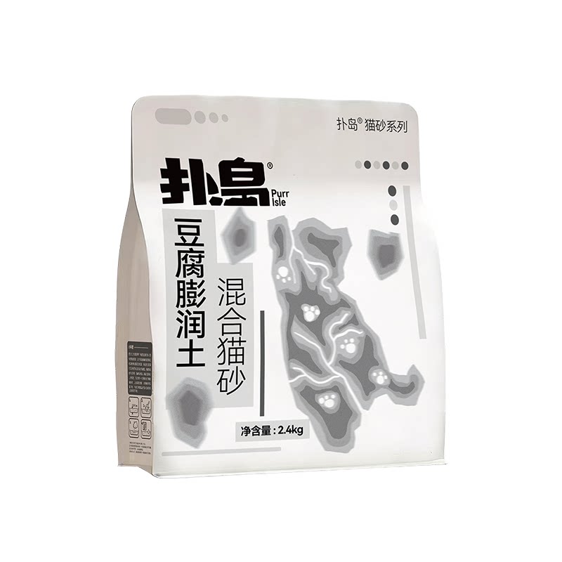 扑岛豆腐膨润土除臭混合猫砂