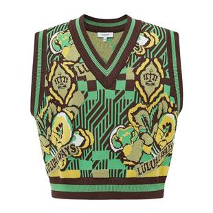 LULUALWAYS【商场同款】秋季新款青春潮流时尚V领针织背心马甲女