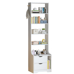 简易置物架床头柜简约现代卧室加高多功能床边柜子书架一体小储物