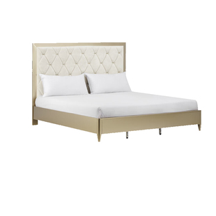 美克美家Rehome【香榭轻舞】法式布艺软包实木床框架主卧双人大床