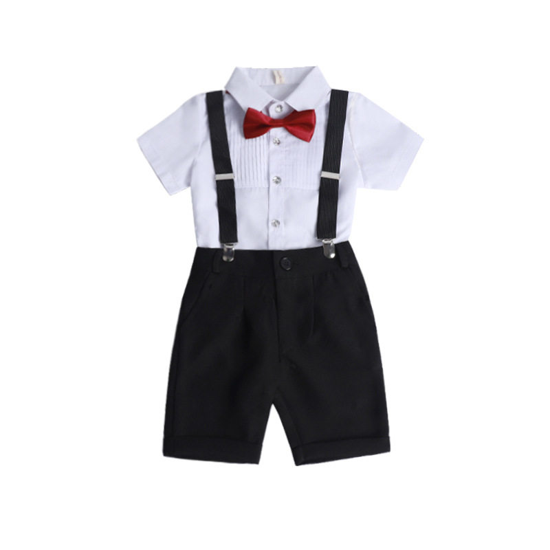 儿童演出服夏英伦风背带裤表演服园服六一儿童节学生合唱服毕业服