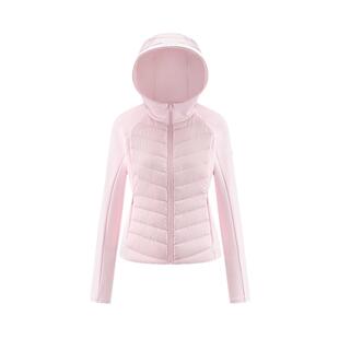 艾莱依轻薄款羽绒服女时尚春秋新款拼接修身内胆气质连帽短款外套